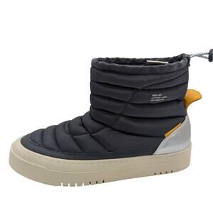 Oncept Lima Anthracite Puffer Slip On Boot Metallic Heel Size Women's 8